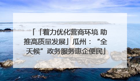 「着力优化营商环境 助推高质量发展」瓜州：“全天候”政务服务惠企便民