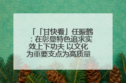 「甘快看」任振鹤：在彰显特色追求实效上下功夫 以文化为重要支点为高质量发展增添动能