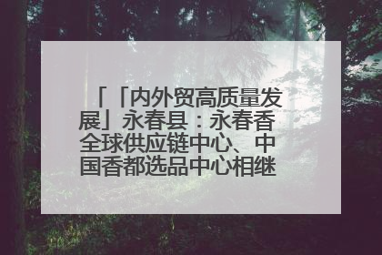 「内外贸高质量发展」永春县：永春香全球供应链中心、中国香都选品中心相继运营——一根香“点燃”百亿产业