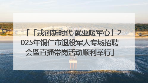 「戎创新时代·就业暖军心」2025年铜仁市退役军人专场招聘会暨直播带岗活动顺利举行