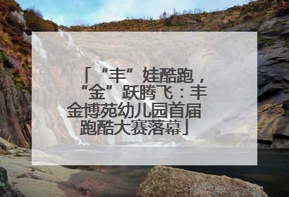 “丰”娃酷跑，“金”跃腾飞：丰金博苑幼儿园首届跑酷大赛落幕