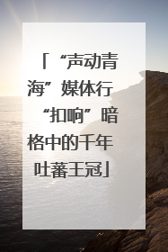 “声动青海”媒体行“扣响”暗格中的千年吐蕃王冠
