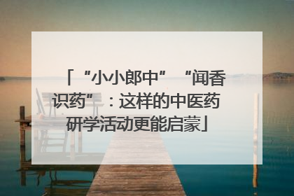 “小小郎中”“闻香识药”：这样的中医药研学活动更能启蒙