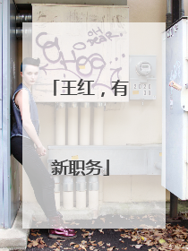 王红，有新职务
