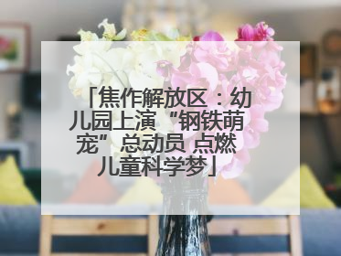 焦作解放区：幼儿园上演“钢铁萌宠”总动员 点燃儿童科学梦