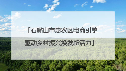 石嘴山市惠农区电商引擎驱动乡村振兴焕发新活力