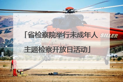 省检察院举行未成年人主题检察开放日活动