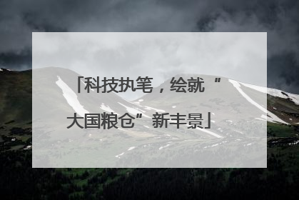 科技执笔，绘就“大国粮仓”新丰景