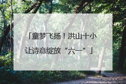 童梦飞扬！洪山十小让诗意绽放“六一”