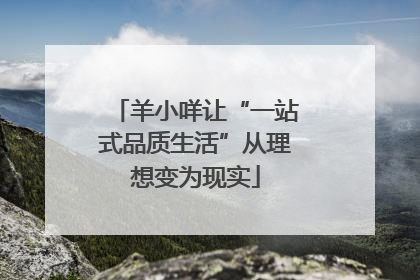羊小咩让“一站式品质生活”从理想变为现实