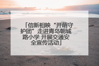 信新相映“开萌守护团”走进青岛朝城路小学 开展交通安全宣传活动