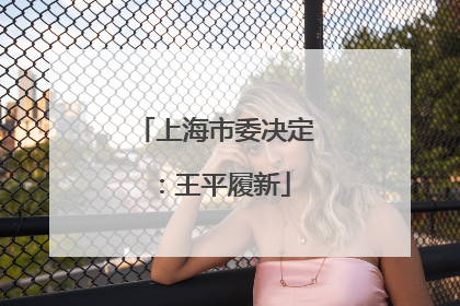 上海市委决定：王平履新