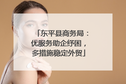 东平县商务局：优服务助企纾困，多措施稳定外贸