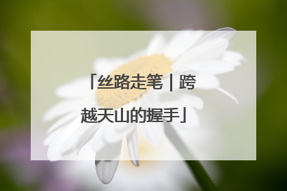 丝路走笔｜跨越天山的握手