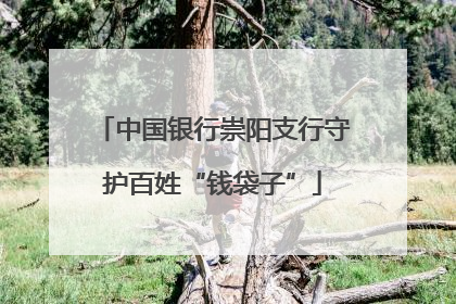 中国银行崇阳支行守护百姓“钱袋子”