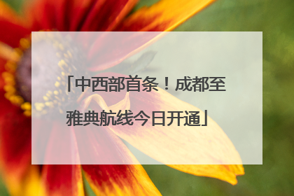 中西部首条！成都至雅典航线今日开通