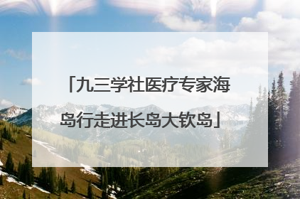 九三学社医疗专家海岛行走进长岛大钦岛