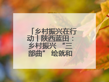 乡村振兴在行动丨陕西蓝田：乡村振兴 “三部曲” 绘就和美乡村新画卷