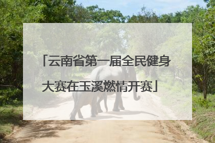 云南省第一届全民健身大赛在玉溪燃情开赛