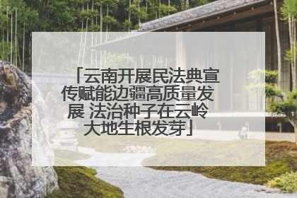 云南开展民法典宣传赋能边疆高质量发展 法治种子在云岭大地生根发芽
