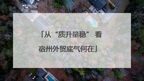 从“质升量稳” 看宿州外贸底气何在