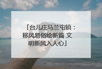 台儿庄马兰屯镇：移风易俗绘新篇 文明新风入人心