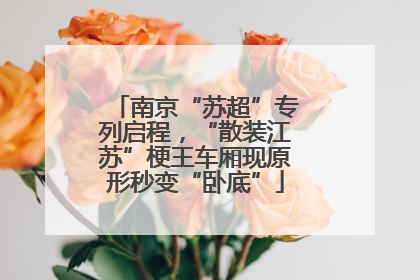 南京“苏超”专列启程，“散装江苏”梗王车厢现原形秒变“卧底”