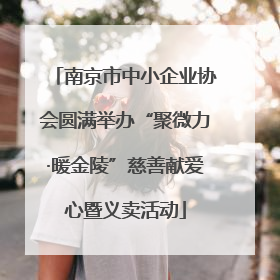 南京市中小企业协会圆满举办“聚微力·暖金陵”慈善献爱心暨义卖活动