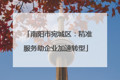 南阳市宛城区：精准服务助企业加速转型