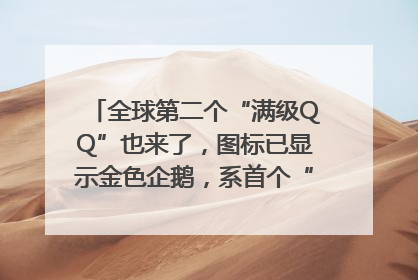 全球第二个“满级QQ”也来了，图标已显示金色企鹅，系首个“满级QQ”的小号