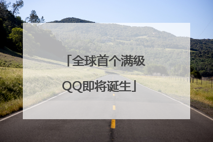 全球首个满级QQ即将诞生