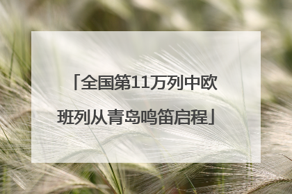 全国第11万列中欧班列从青岛鸣笛启程