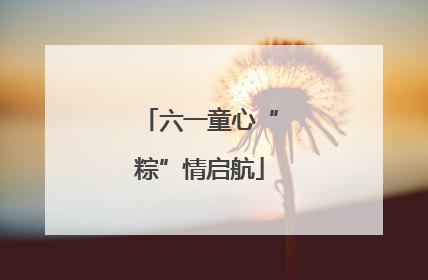 六一童心“粽”情启航