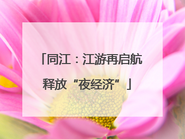同江：江游再启航 释放“夜经济”