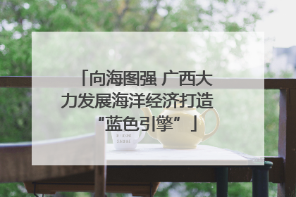 向海图强 广西大力发展海洋经济打造“蓝色引擎”