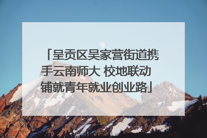 呈贡区吴家营街道携手云南师大 校地联动铺就青年就业创业路