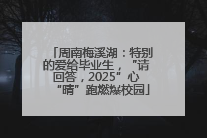 周南梅溪湖：特别的爱给毕业生，“请回答，2025”心“晴”跑燃爆校园