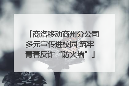 商洛移动商州分公司多元宣传进校园 筑牢青春反诈“防火墙”