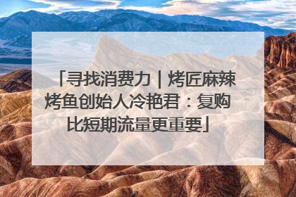 寻找消费力｜烤匠麻辣烤鱼创始人冷艳君：复购比短期流量更重要