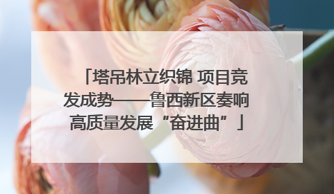 塔吊林立织锦 项目竞发成势——鲁西新区奏响高质量发展“奋进曲”
