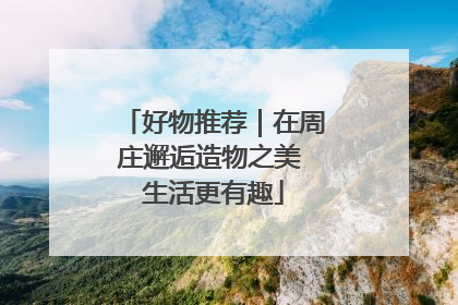 好物推荐｜在周庄邂逅造物之美 生活更有趣