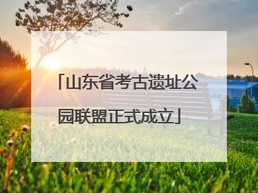 山东省考古遗址公园联盟正式成立