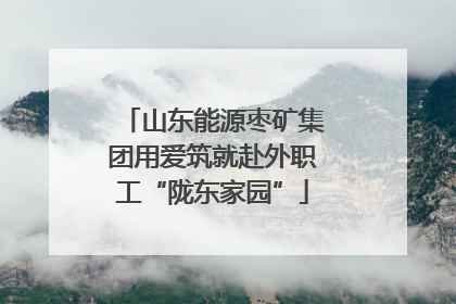 山东能源枣矿集团用爱筑就赴外职工“陇东家园”