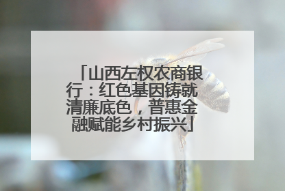 山西左权农商银行：红色基因铸就清廉底色，普惠金融赋能乡村振兴