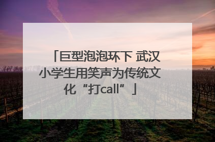 巨型泡泡环下 武汉小学生用笑声为传统文化“打call”