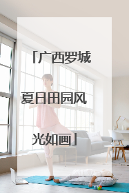 广西罗城夏日田园风光如画