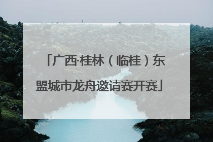 广西·桂林（临桂）东盟城市龙舟邀请赛开赛