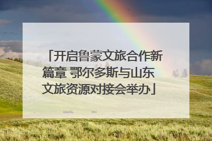 开启鲁蒙文旅合作新篇章 鄂尔多斯与山东文旅资源对接会举办