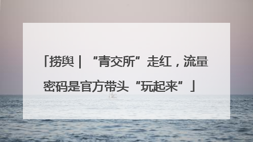 捞舆｜“青交所”走红，流量密码是官方带头“玩起来”