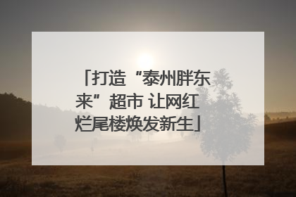 打造“泰州胖东来”超市 让网红烂尾楼焕发新生
